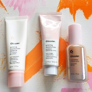 Glossier full size: Future dew, priming moisturizer balance, priming moisturizer